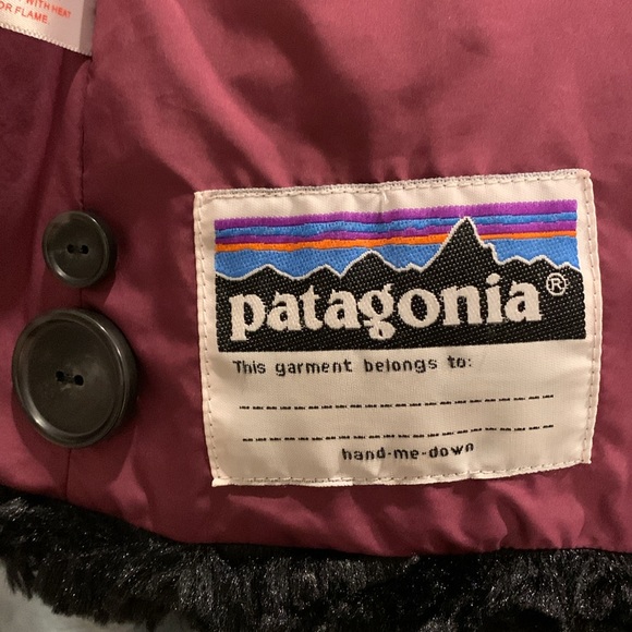 Girl’s Patagonia Pelage jacket black medium size 10 - Picture 7 of 7